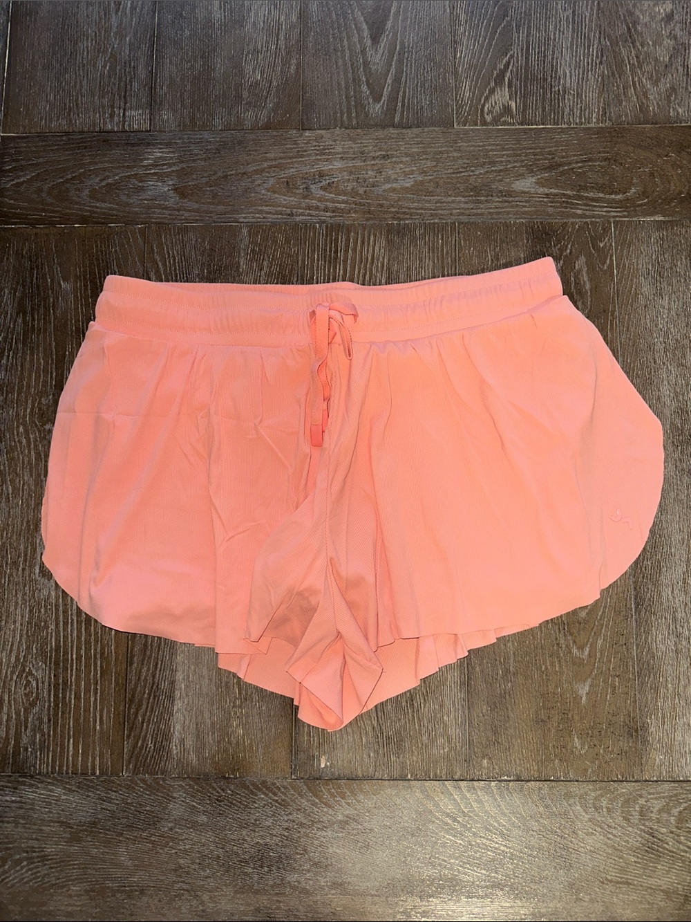 Women’s coral Athletic Layered Shorts - Picture 1 of 3